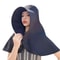 Women Wide Brim Sun Visor Hat With Neck Cover UV Protection Ponytail Cap For Fishing Hiking 5