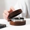 Walnut Wood Windproof Ashtray With Lid And Stainless Steel Liner For Home IndoorOutdoor 6