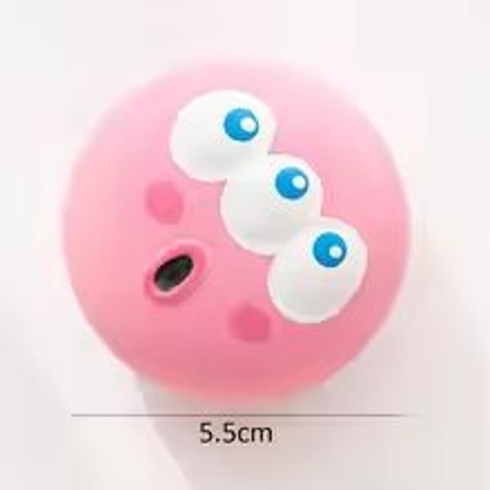 Squeaky Rubber Dog Ball Chew Toy Bite Resistant Tooth Cleaning Interactive Pet Ball 6