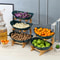 23 Tier Snack Serving Tray Fruit Plate Modern Candy Dish Dessert Stand For Home 0
