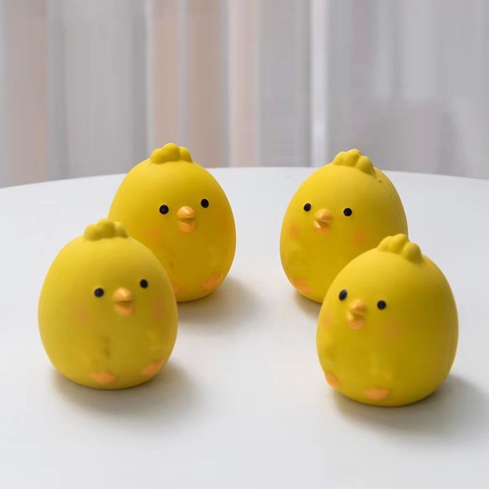 Cute Chicken Dog Squeaky Toy BiteResistant Rubber Chew For Dental Cleaning 2