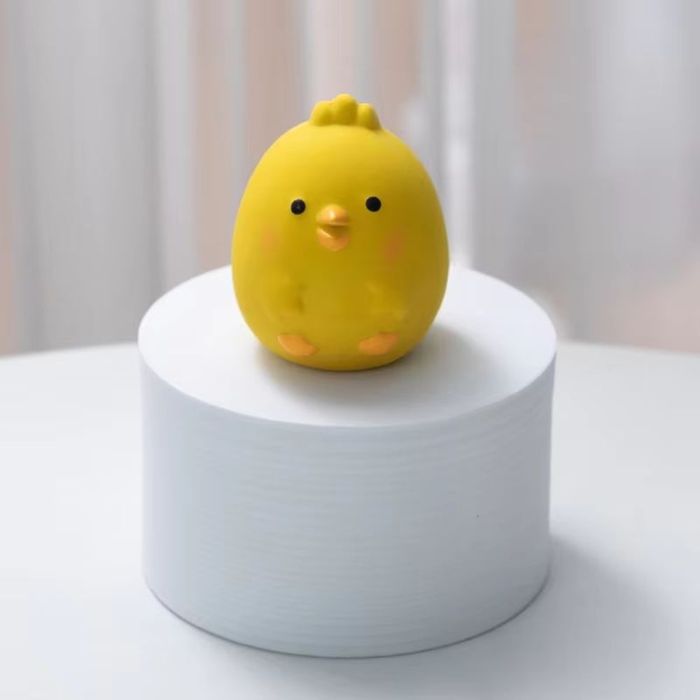 Cute Chicken Dog Squeaky Toy BiteResistant Rubber Chew For Dental Cleaning 5