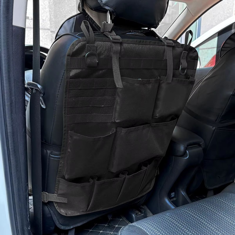 Tactical Camo Car Seat Organizer Hanging Seat Back Storage Bag With MultiPocket Tidying 1
