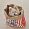Creative Cute Hidden Food Pet Chew Toy Popcorn Kraft Paper Puzzle Sound Toy For Cats Dogs 0