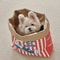 Creative Cute Hidden Food Pet Chew Toy Popcorn Kraft Paper Puzzle Sound Toy For Cats Dogs 0