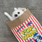 Creative Cute Hidden Food Pet Chew Toy Popcorn Kraft Paper Puzzle Sound Toy For Cats Dogs 2