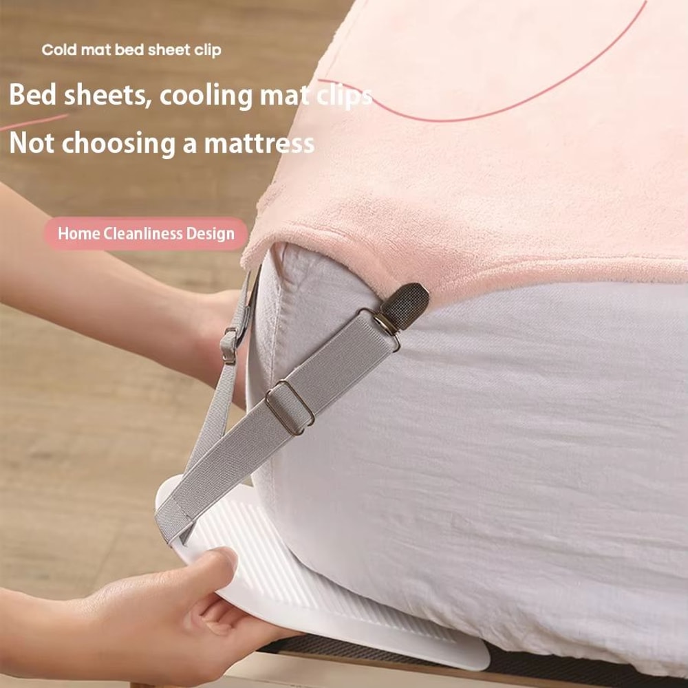 Adjustable Bed Sheet Clips Set Of 4 Elastic Fitted Bedding Fasteners 5