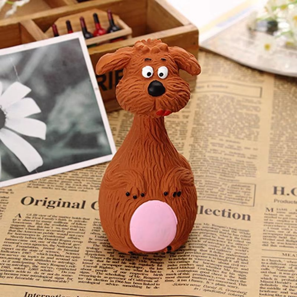 Durable Squeaky Dog Toy Rubber Chew Animal Toy For Small Large Dogs 5