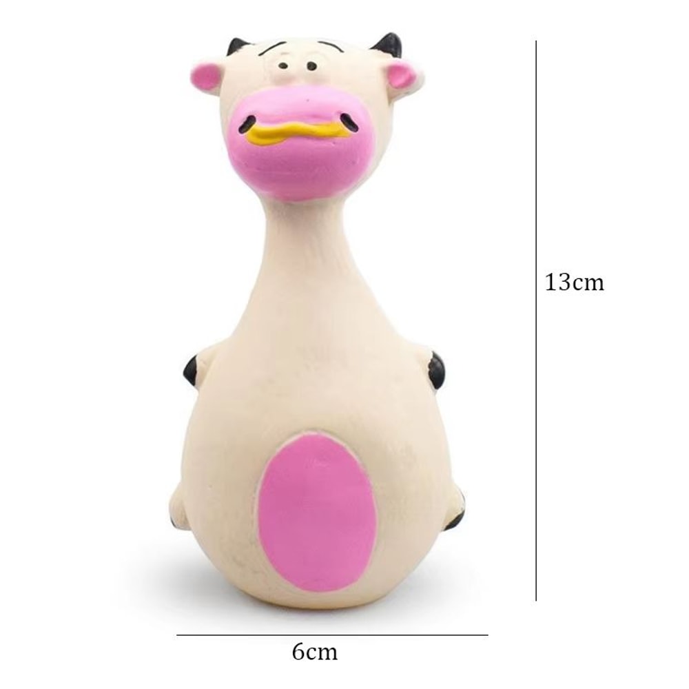 Durable Squeaky Dog Toy Rubber Chew Animal Toy For Small Large Dogs 7