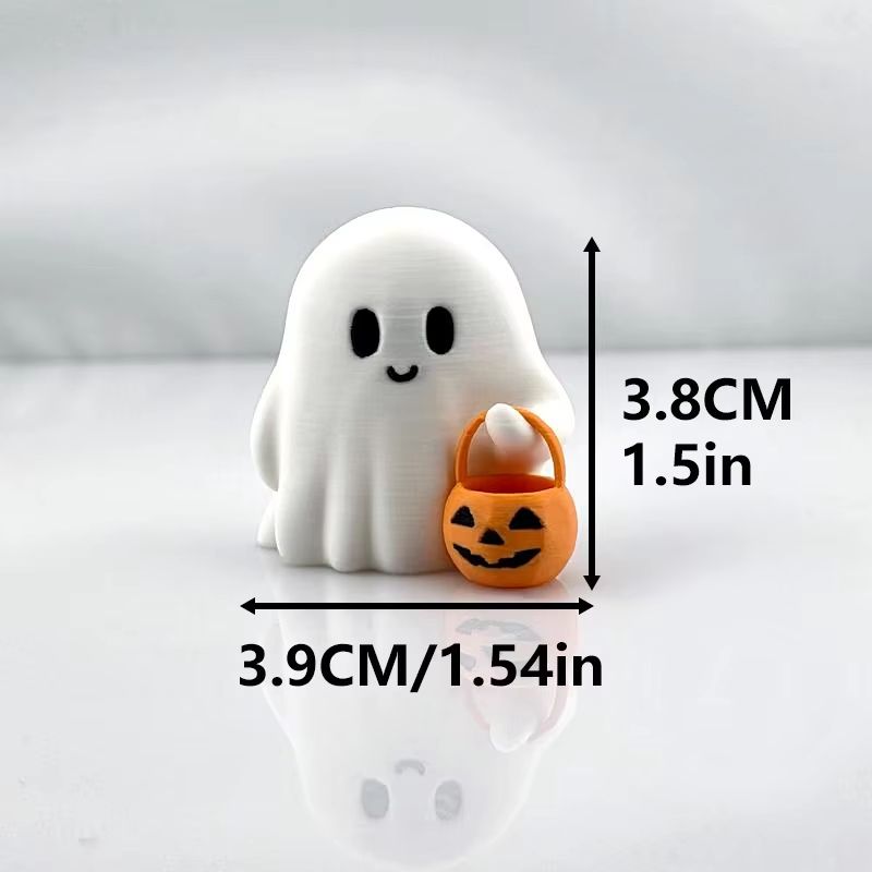 Cute AnimeStyle Pumpkin Statue Halloween Decoration For Living Room Bedroom 3