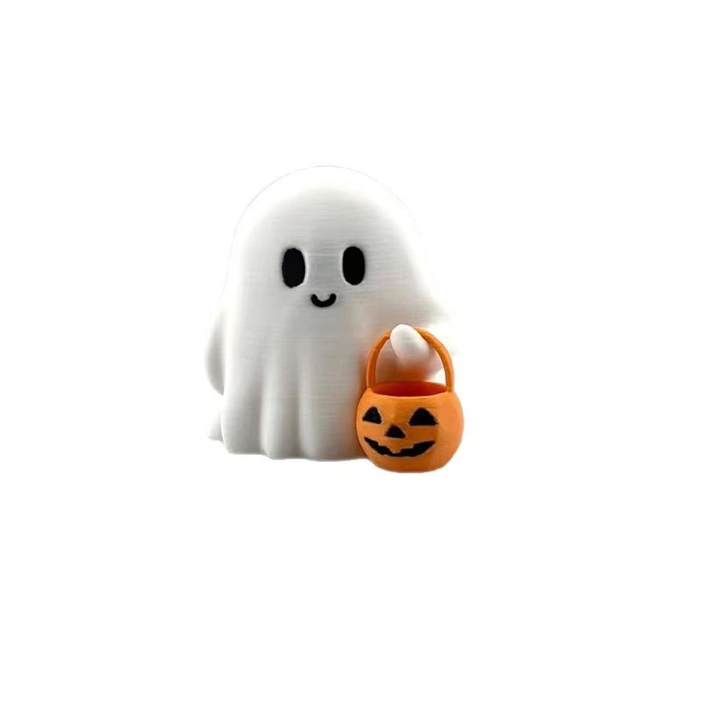 Cute AnimeStyle Pumpkin Statue Halloween Decoration For Living Room Bedroom 5