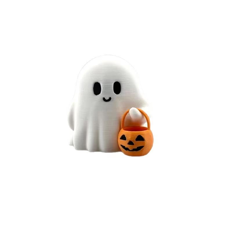 Cute AnimeStyle Pumpkin Statue Halloween Decoration For Living Room Bedroom 5