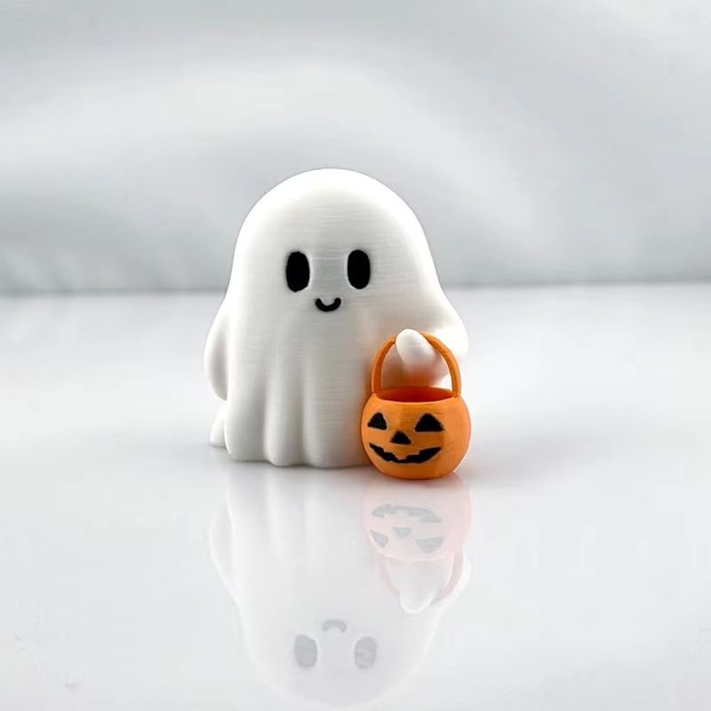 Cute AnimeStyle Pumpkin Statue Halloween Decoration For Living Room Bedroom 6