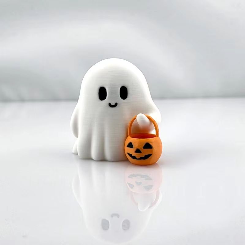 Cute AnimeStyle Pumpkin Statue Halloween Decoration For Living Room Bedroom 6