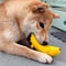 BananaShape Squeaky Dog Toy Latex Chew Toy BiteResistant Interactive Pet Toy 2