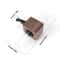 Stable Mini Car Flower Vase Vent Clip Elegant Walnut Glass Dashboard Decor 6