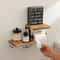 Wooden Paper Towel Holder Vertical Countertop Organizer For Kitchen Bathroom 3
