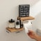 Wooden Paper Towel Holder Vertical Countertop Organizer For Kitchen Bathroom 3