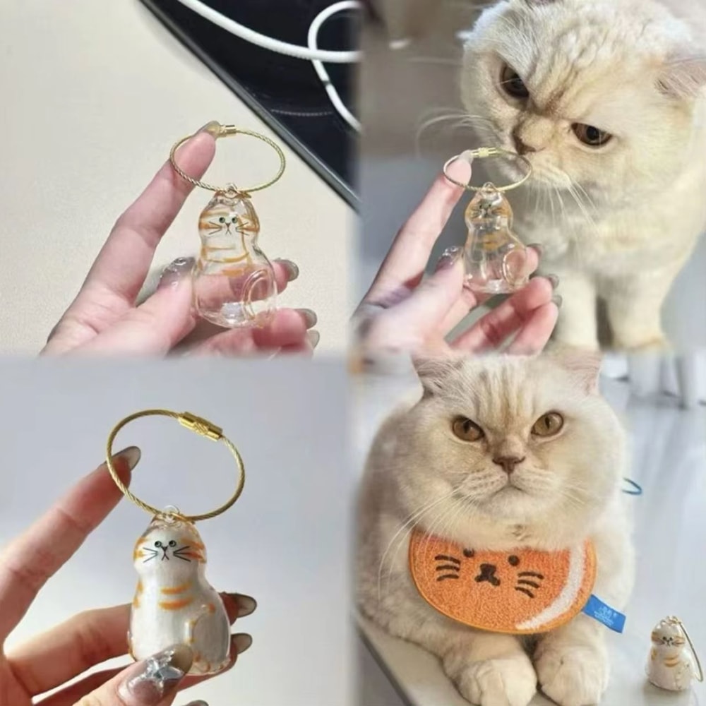 Transparent Pet Fur Storage Capsule Hanging Ornament For Cat Dog Hair Keepsakes 4