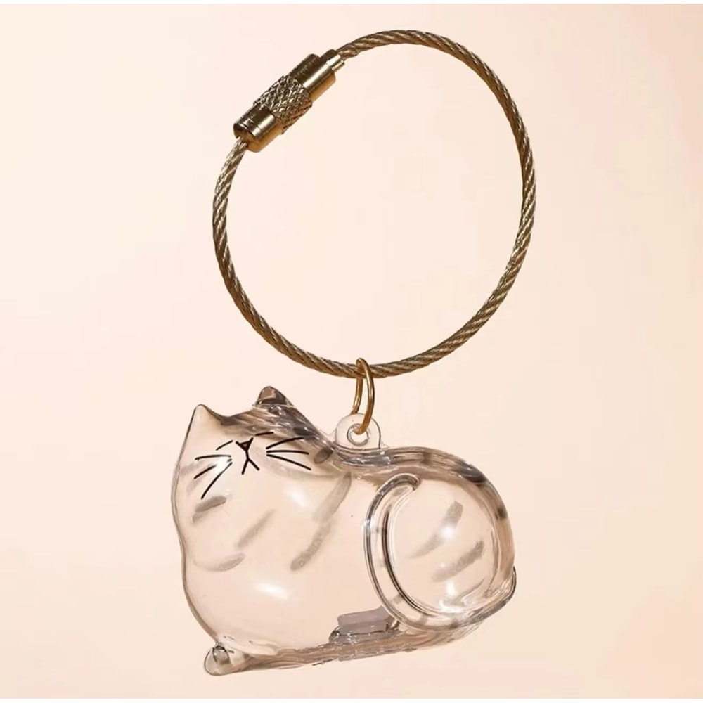 Transparent Pet Fur Storage Capsule Hanging Ornament For Cat Dog Hair Keepsakes 5