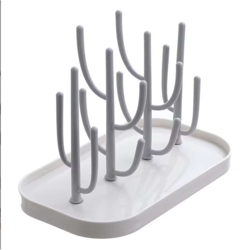 Baby Feeding Bottle Drying Rack Storage Holder Countertop Bottle And Nipple Organizer 8