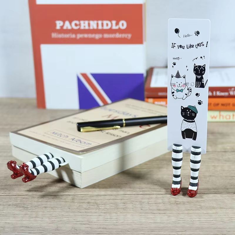 3D Wicked Witch Bookmark Handmade ABS Witch Legs Bookmark For Book Lovers 1