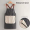 Waterproof Kitchen Apron Sleeveless CrossBack With Removable Towe AntiFouling Cooking Baking Bib 0