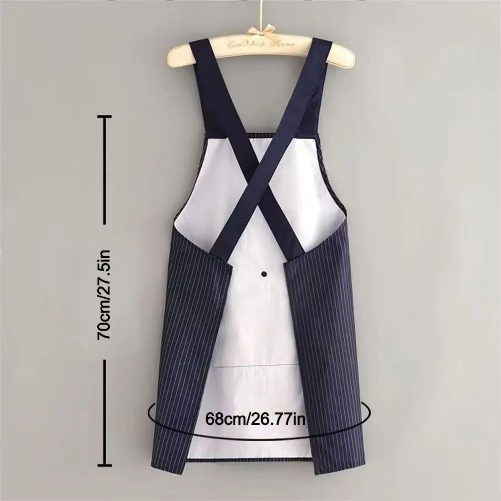 Waterproof Kitchen Apron Sleeveless CrossBack With Removable Towe AntiFouling Cooking Baking Bib 4