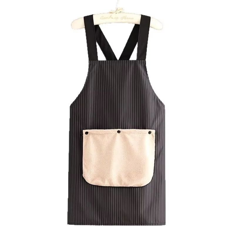 Waterproof Kitchen Apron Sleeveless CrossBack With Removable Towe AntiFouling Cooking Baking Bib 5