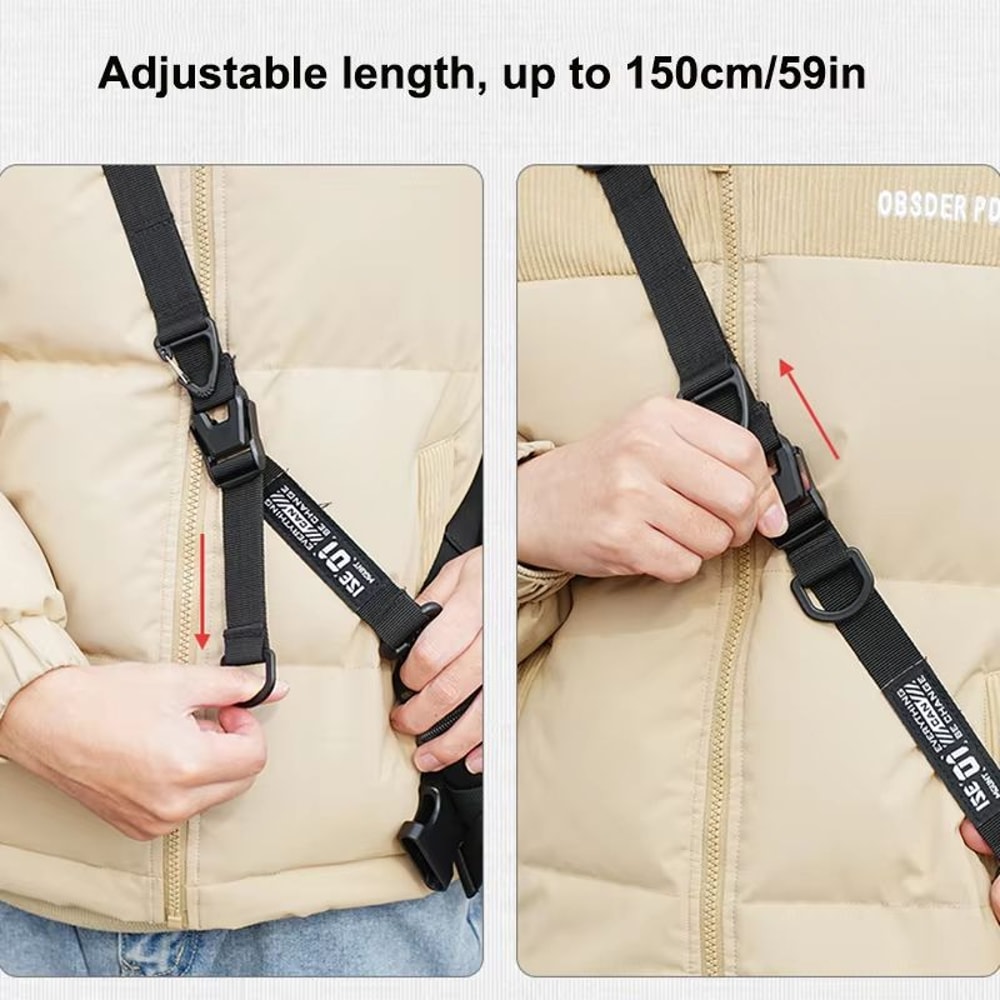 Adjustable Outdoor Crossbody Rope Strap Multifunctional Diagonal Hanging Backpack Strap 2