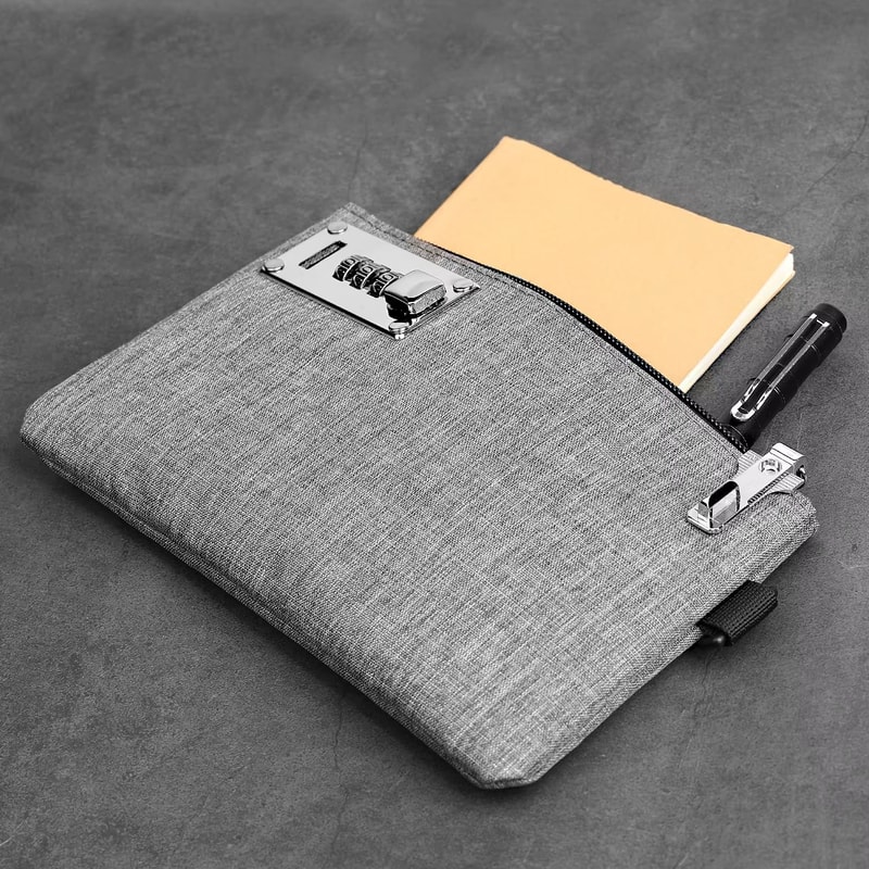 Lockable Money Bag Coin Purse With Card Holder Clutch For Men 2