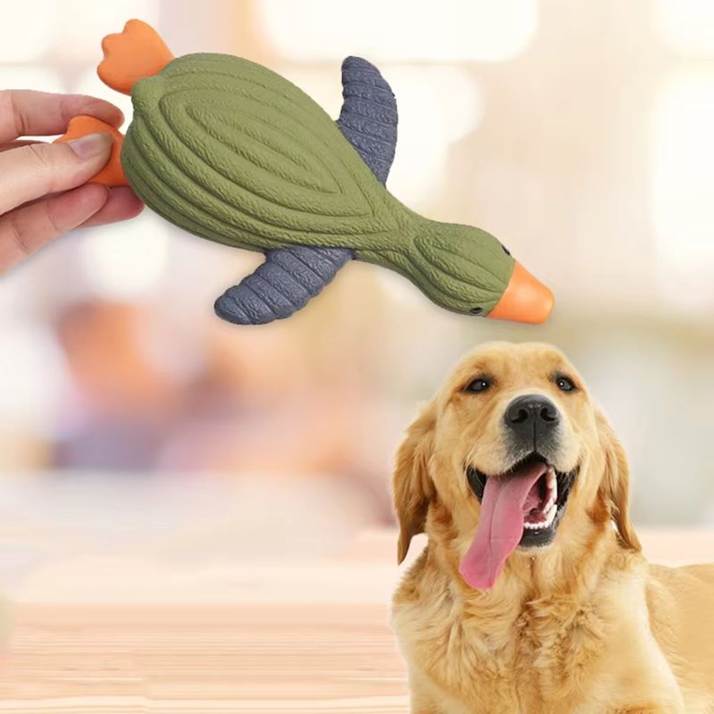 PenguinShape Squeaky Dog Toy Latex Chew Toy BiteResistant Interactive Pet Toy 4
