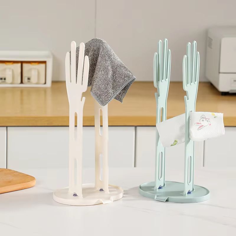 Kitchen Glove Towel Holder Stand Rubber Glove Dryer Countertop Accessory 4
