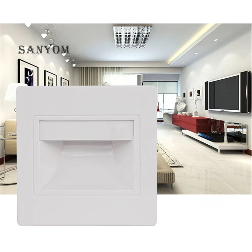 LED Recessed Wall Stair Light Indoor Nightlight For Staircase Hallway Kitchen Bedroom 2