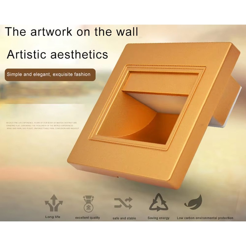 LED Recessed Wall Stair Light Indoor Nightlight For Staircase Hallway Kitchen Bedroom 3