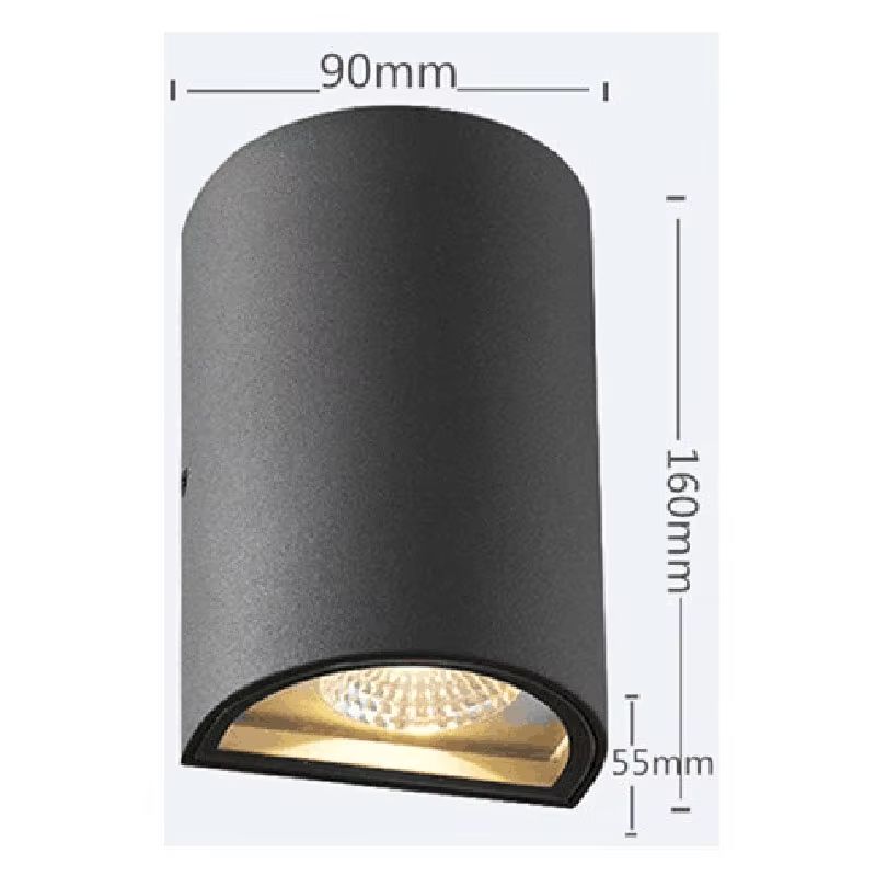 SANDIY Waterproof Outdoor Wall Light 2Head UpDown LED Sconce For Patio Garden 2