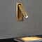 SANDIY Gold Bedside Wall Lamp With Switch Rotatable Nordic Reading Light Sconce 4
