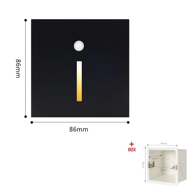 Smart PIR Motion Sensor Wall Lamp LED Nightlight For Indoor Staircase Room 16