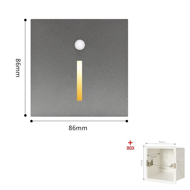 Smart PIR Motion Sensor Wall Lamp LED Nightlight For Indoor Staircase Room 18