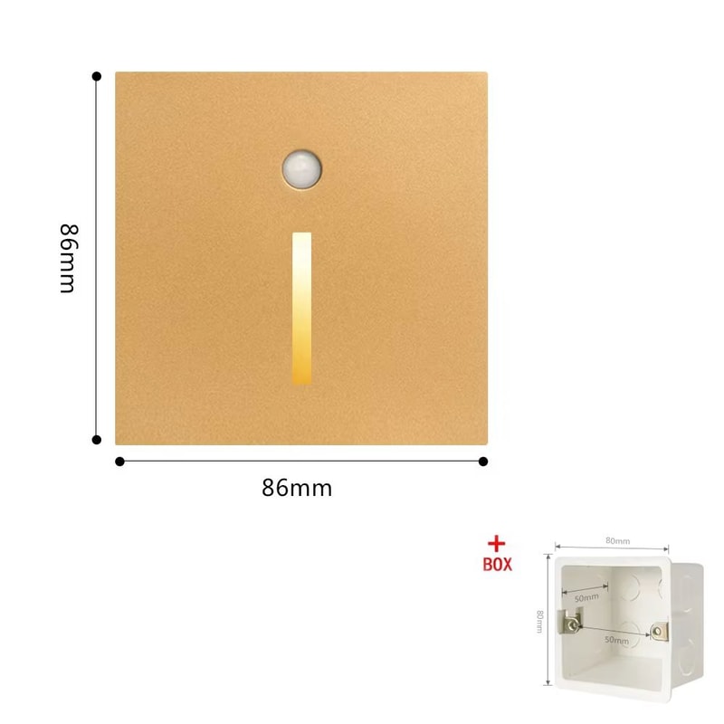 Smart PIR Motion Sensor Wall Lamp LED Nightlight For Indoor Staircase Room 20
