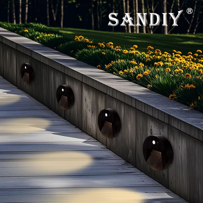 SANDIY Outdoor Motion Sensor Wall Light Waterproof LED Stair Garden Sconce 110220V 1