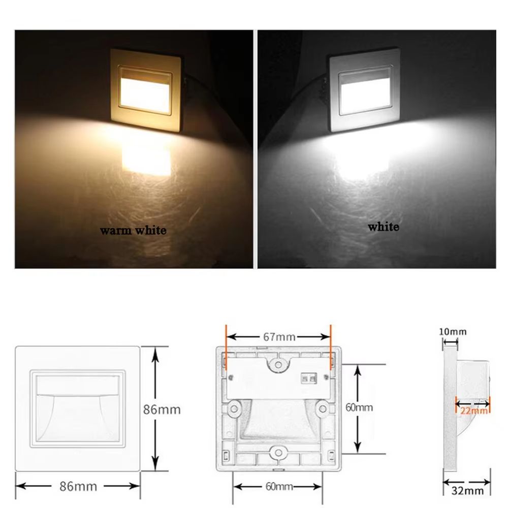Intelligent Motion Sensor LED Stair Night Light For Safe Indoor Navigation 2