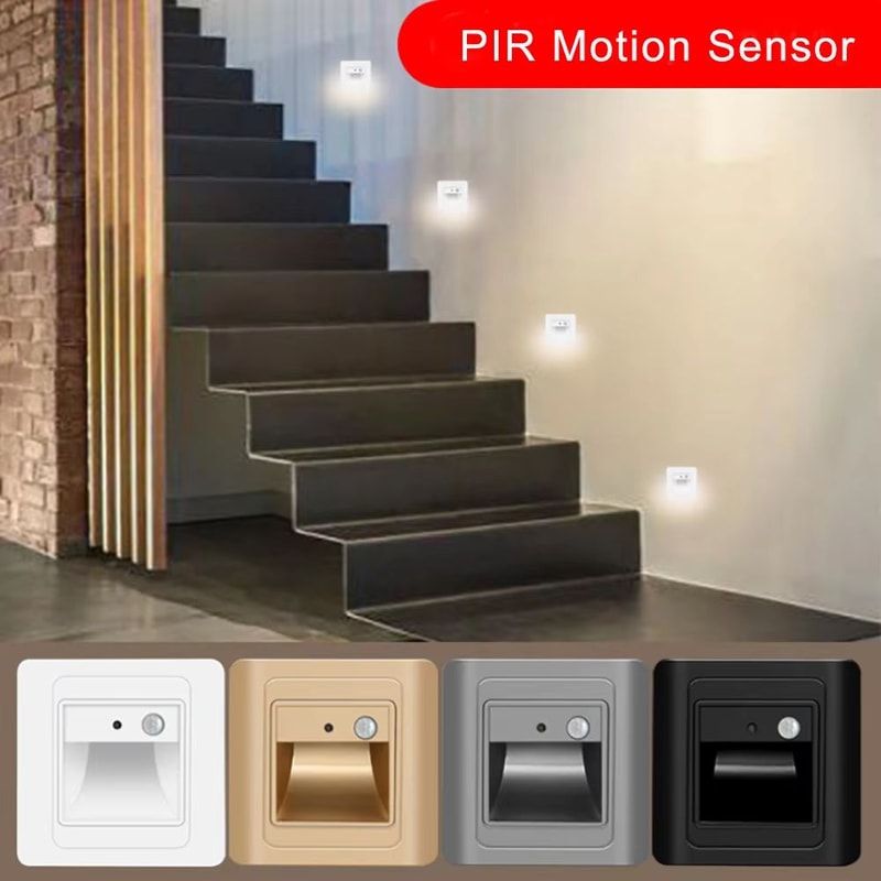 Intelligent Motion Sensor LED Stair Night Light For Safe Indoor Navigation 5