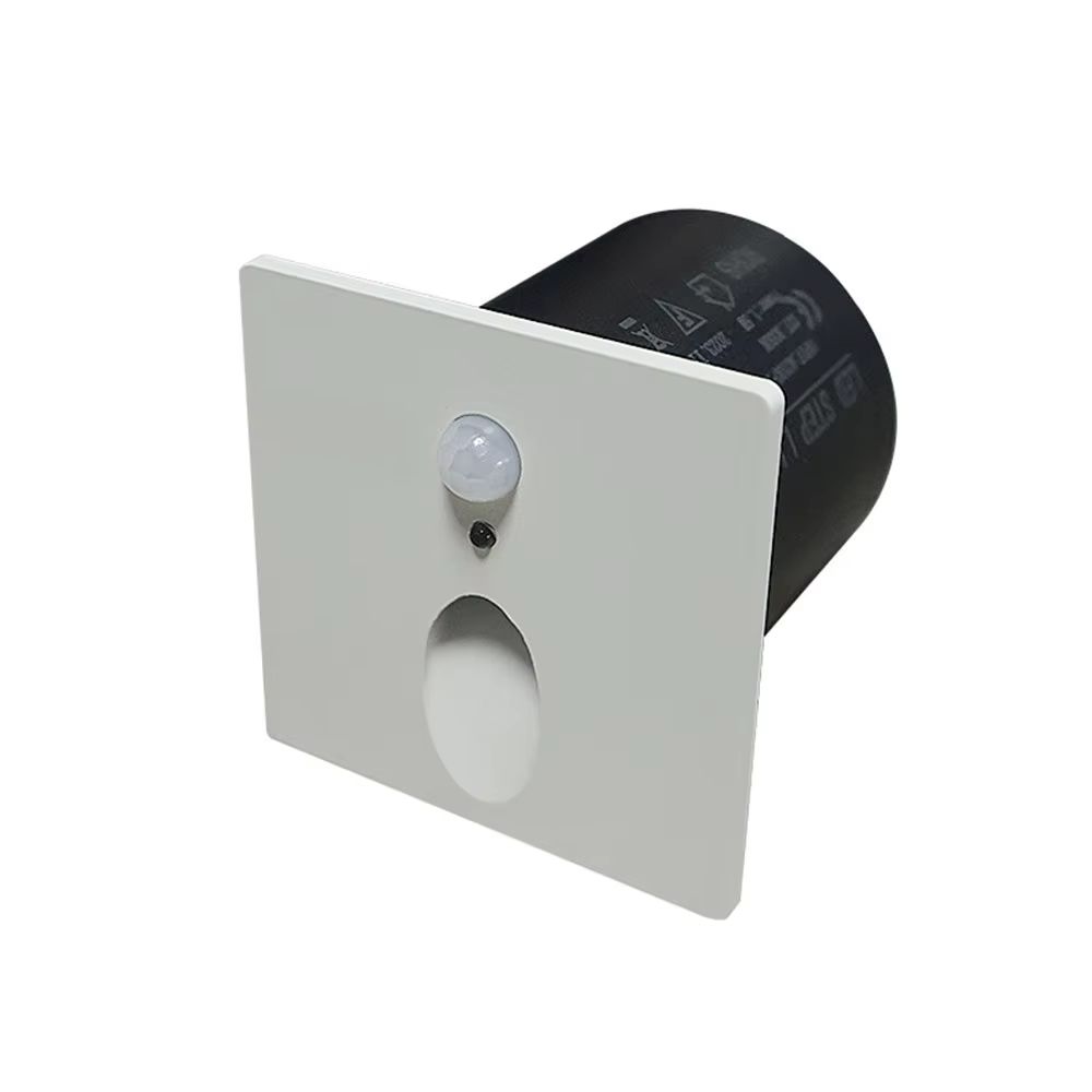 Smart Motion Sensor LED Step Light Recessed Wall Lamp 1W For Indoor Outdoor 3