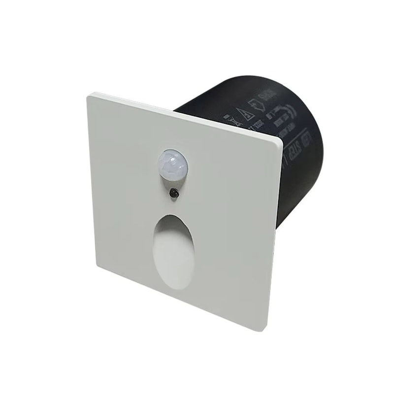 Smart Motion Sensor LED Step Light Recessed Wall Lamp 1W For Indoor Outdoor 3