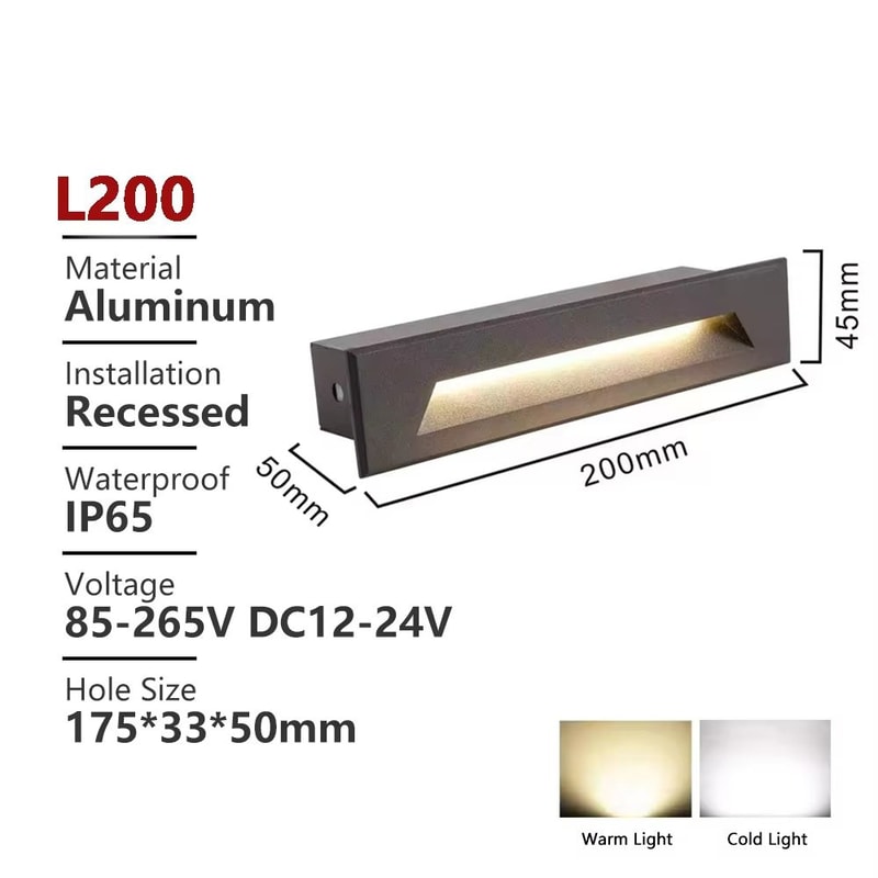 Waterproof Outdoor LED Stair Wall Light 3W6W For Exterior Step Illumination 10