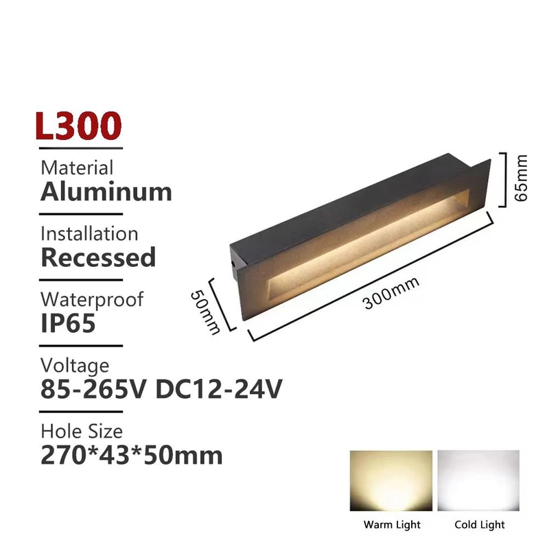 Waterproof Outdoor LED Stair Wall Light 3W6W For Exterior Step Illumination 12