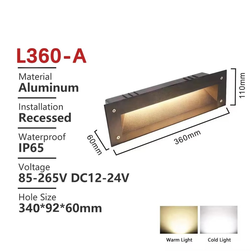 Waterproof Outdoor LED Stair Wall Light 3W6W For Exterior Step Illumination 13