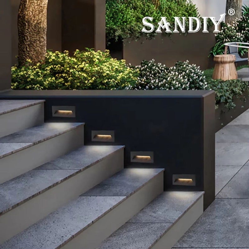 Waterproof Outdoor LED Stair Wall Light 3W6W For Exterior Step Illumination 1