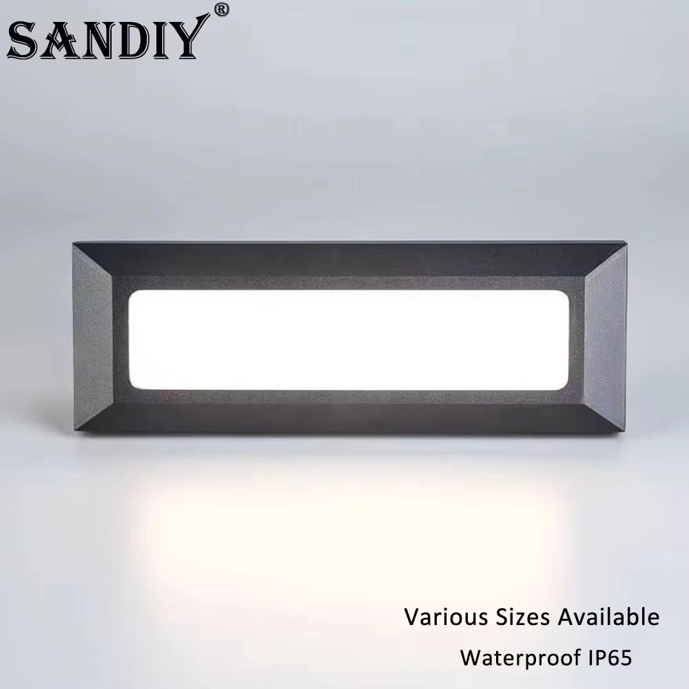 Waterproof Outdoor LED Stair Step Light 12V110V220V Wall Lamp For Garden Terrace 0